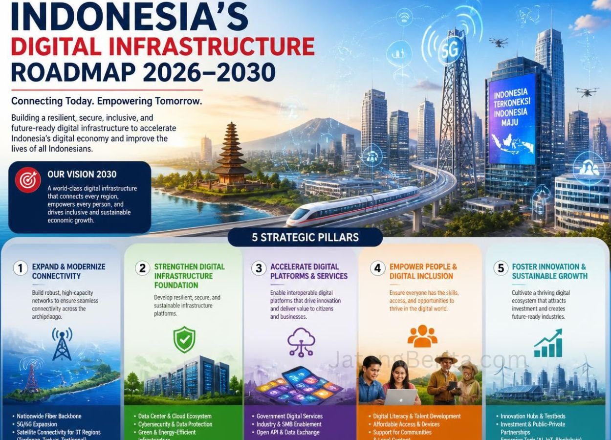 Bappenas Luncurkan Peta Jalan Infrastruktur Digital Indonesia 2026–2030 - JatengBerita.com
